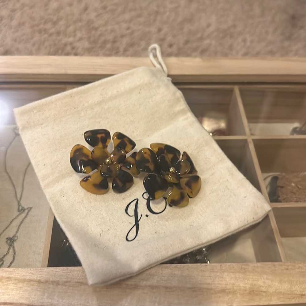 Jcrew turtleshell earrings